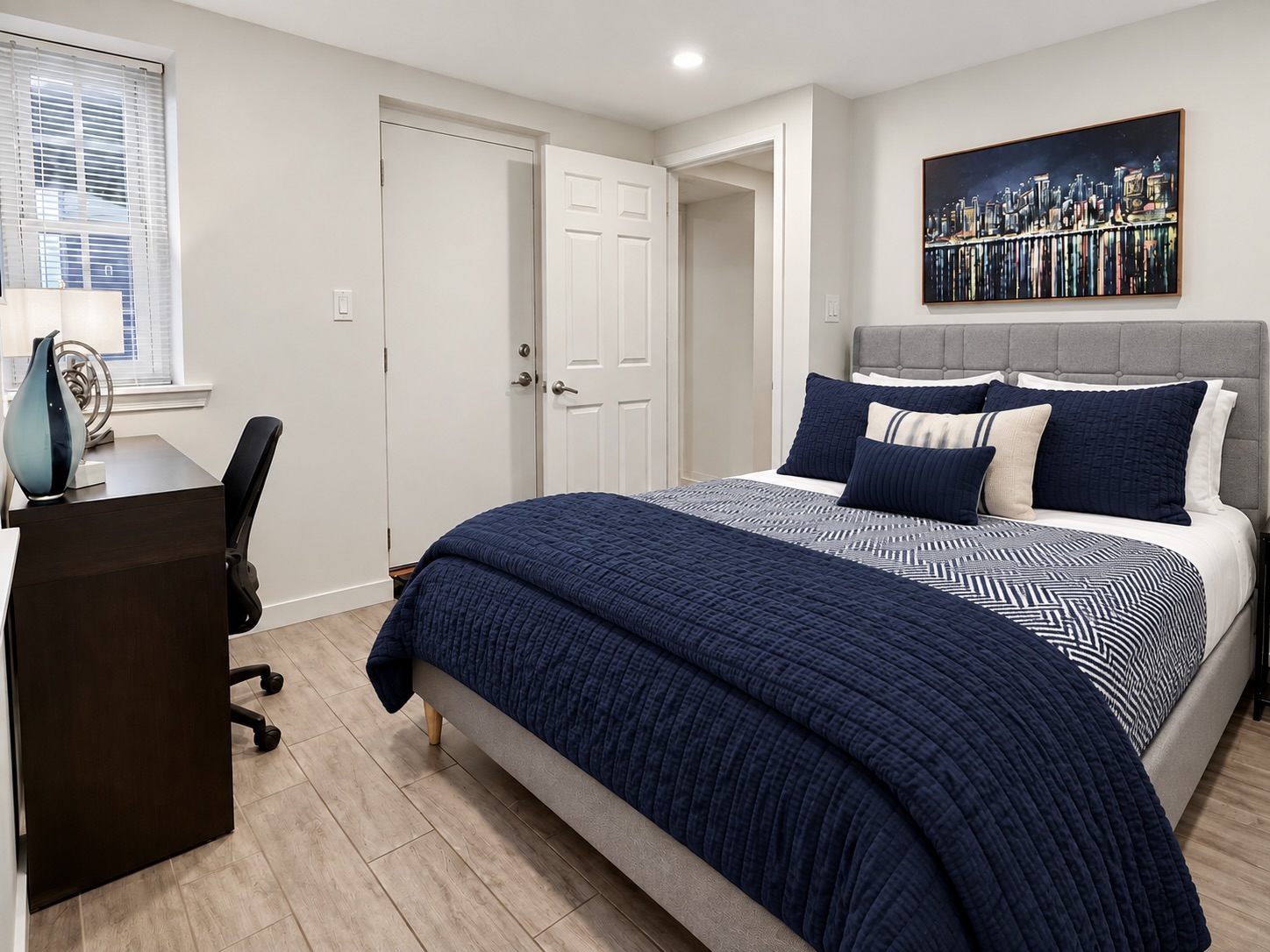 Second bedroom at the Corcoran property